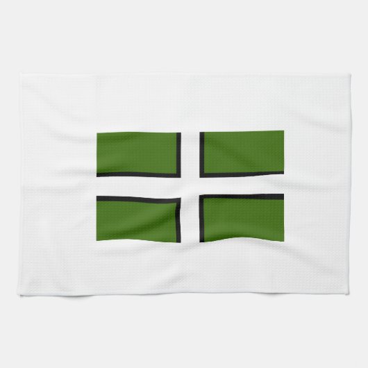 Flagge von Devon Küchentuch (Horizontal)