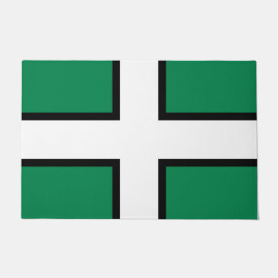 Flagge von Devon (Landkreis des Vereinigten Königr Fußmatte
