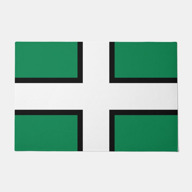 Flagge von Devon (Landkreis des Vereinigten Königr Fußmatte (Vorderseite)