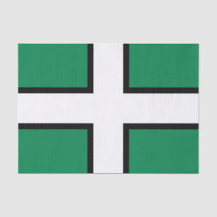 Flagge von Devon (Landkreis des Vereinigten Königr Seidenpapier