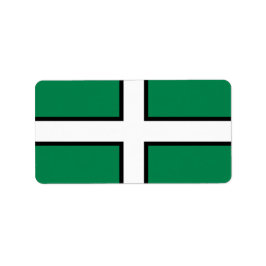 Flagge von Devon Landkreis, England Labels Adressaufkleber