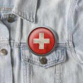 Flagge von die Schweiz-Disc Button (Beispiel)