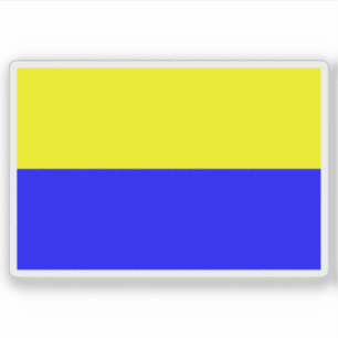 Flagge von Diekirch, Luxemburg Aufkleber
