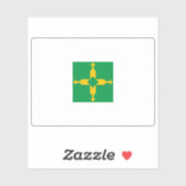 Flagge von Distrito Bundesstaatlich, Brasilien Aufkleber (Blatt)