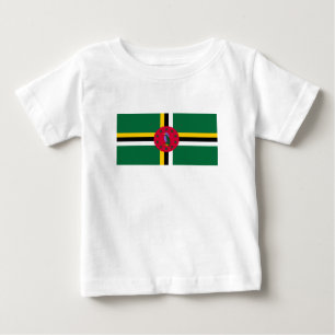 Flagge von Dominica Baby T-shirt