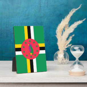 Flagge von Dominica Fotoplatte