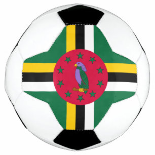Flagge von Dominica Fußball