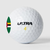 Flagge von Dominica Golfball (Logo)