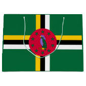 Flagge von Dominica Große Geschenktüte (Vorderseite)