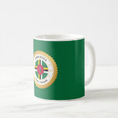 Flagge von Dominica Kaffeetasse (VorderseiteRechts)