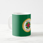 Flagge von Dominica Kaffeetasse (Vorderseite Links)