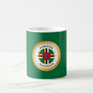 Flagge von Dominica Kaffeetasse