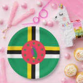 Flagge von Dominica Pappteller (Party)