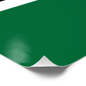 Flagge von Dominica Poster (Ecke)