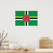 Flagge von Dominica Poster (Küche)