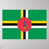 Flagge von Dominica Poster (Vorne)