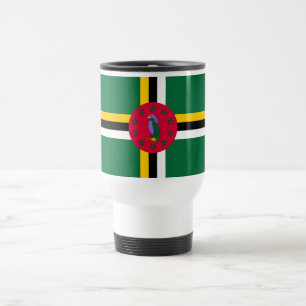 Flagge von Dominica Reisebecher