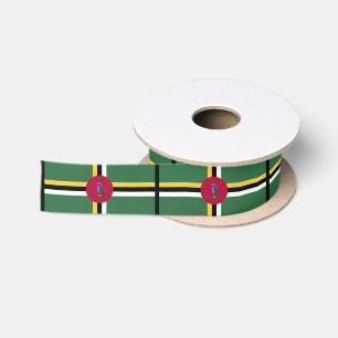Flagge von Dominica Satinband