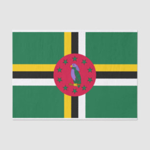 Flagge von Dominica Seidenpapier