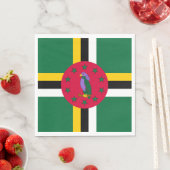 Flagge von Dominica Serviette (Beispiel)
