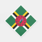 Flagge von Dominica Serviette (Ecke)