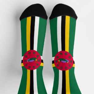 Flagge von Dominica Socken