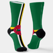 Flagge von Dominica Socken (Gewinkelt)