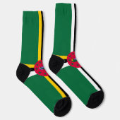 Flagge von Dominica Socken (Rechts)