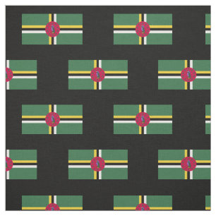 Flagge von Dominica Stoff