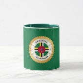 Flagge von Dominica Tasse (Zentrum)