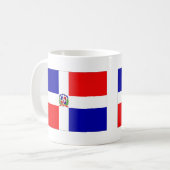 Flagge von Dominikanischer Republik Kaffeetasse (Vorderseite Links)