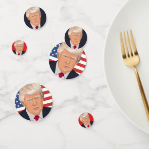 Flagge von Donald Trump 45. Präsident der Vereinig Konfetti
