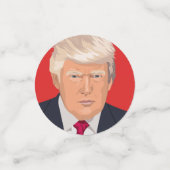 Flagge von Donald Trump 45. Präsident der Vereinig Konfetti (Klein Vorderseite)