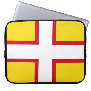 Flagge von Dorset (Landkreis des Vereinigten König Laptopschutzhülle