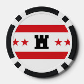Flagge von Drenthe Pokerchips (Rückseite)