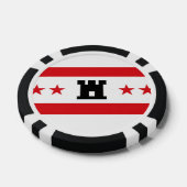 Flagge von Drenthe Pokerchips (Einzeln)