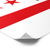 Flagge von Drenthe Poster (Ecke)