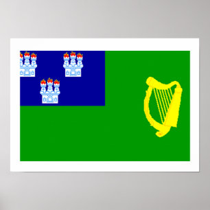 Flagge von Dublin Poster