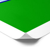 Flagge von Dublin Poster (Ecke)