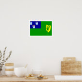 Flagge von Dublin Poster (Küche)