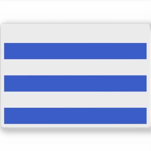 Flagge von Dünkirchen Aufkleber (Vorderseite)