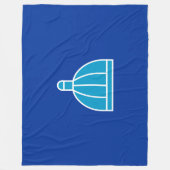 Flagge von Durban (Südafrika) Fleecedecke (Vorderseite)