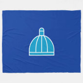 Flagge von Durban (Südafrika) Fleecedecke (Vorderseite (Horizontal))