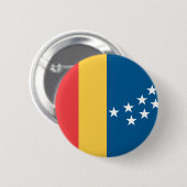 Flagge von Durham, North Carolina Button (Vorne & Hinten)