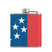 Flagge von Durham, North Carolina Flachmann (Rückseite)