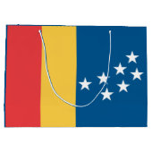 Flagge von Durham, North Carolina Große Geschenktüte (Rückseite)