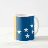 Flagge von Durham, North Carolina Kaffeetasse (VorderseiteRechts)
