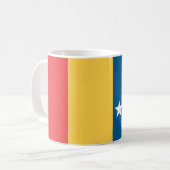 Flagge von Durham, North Carolina Kaffeetasse (Vorderseite Links)