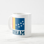 Flagge von Durham, North Carolina Kaffeetasse (Vorderseite Links)