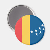 Flagge von Durham, North Carolina Magnet (Vorderseite/Rückseite)